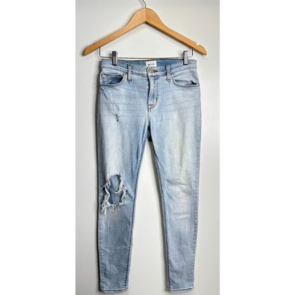 HUDSON Jeans Womens Midrise Ankle‎ Natalie Distressed Super Skinny Size 26 - Picture 2 of 9